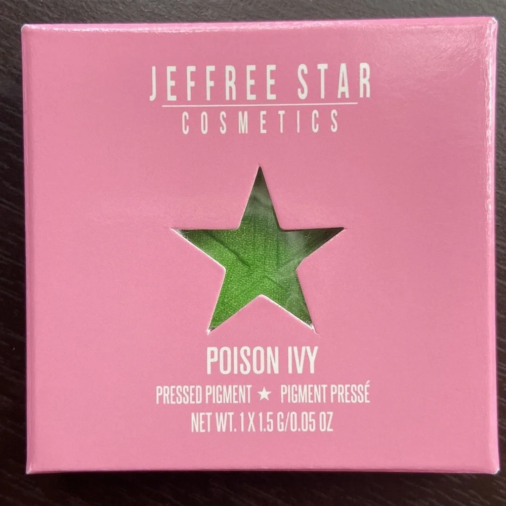 NEW! JEFFREE STAR Pressed Pigment Eye Shadow Single POISON IVY Metallic Green